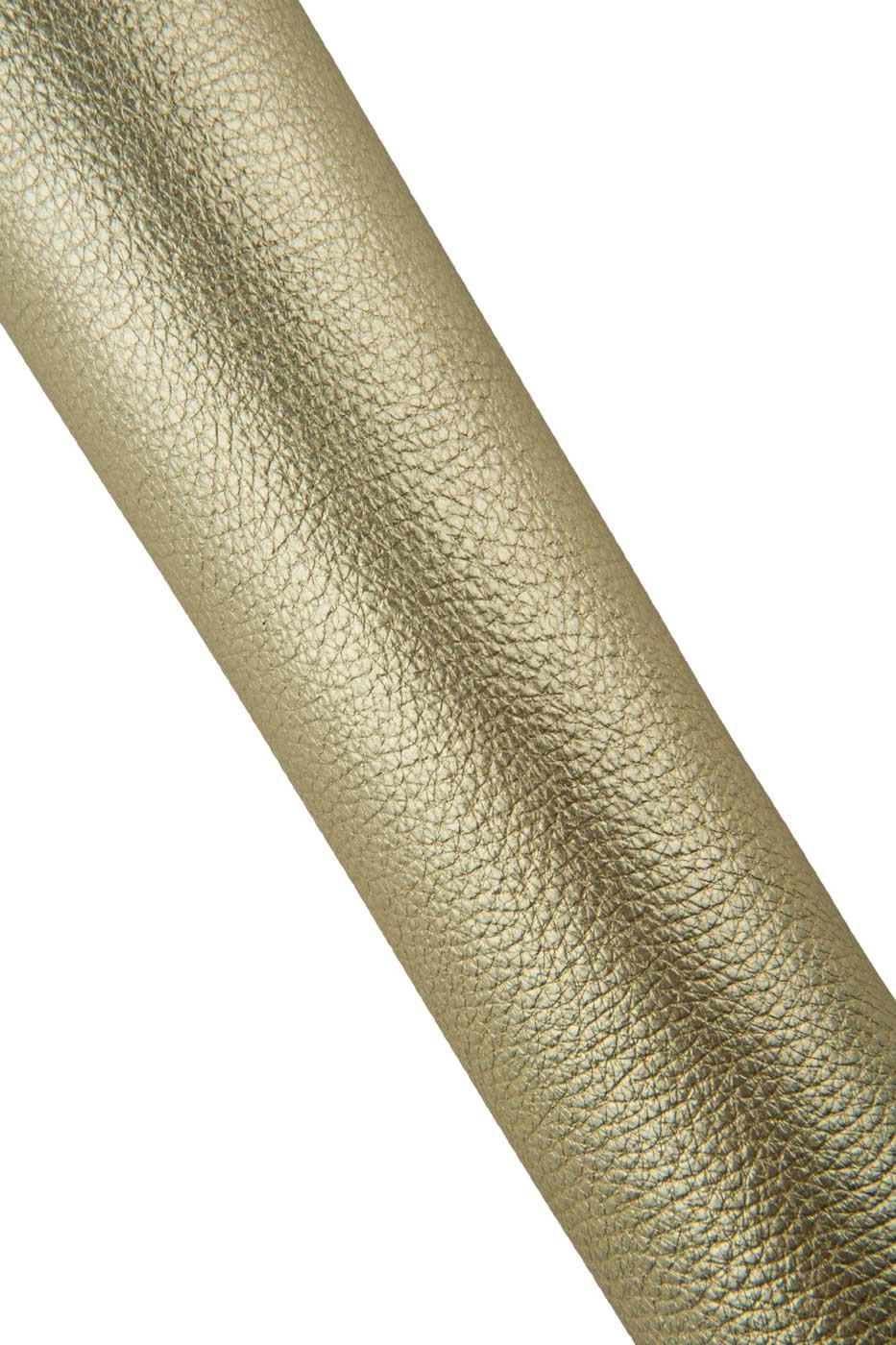 Gold METALLIC leather hide, soft GRAINY cowhide, sparkle thick calfskin for crafters B19440-MT La Garzarara