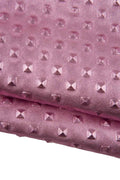 Pink EMBOSSED leather skin, soft metallic goatskin, RELIEF printed hide, 0.8 - 1.0 mm B19388-MT(st) La Garzarara