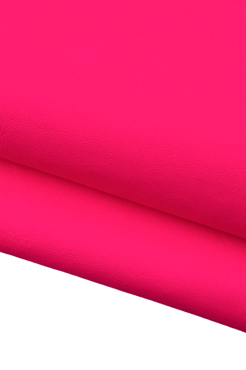 FUCHSIA NAPLACK leather hide, wrinkled semi glossy patent cowhide, soft calfskin for crafting, 1.3 - 1.5 mm B19353-TU La Garzarara