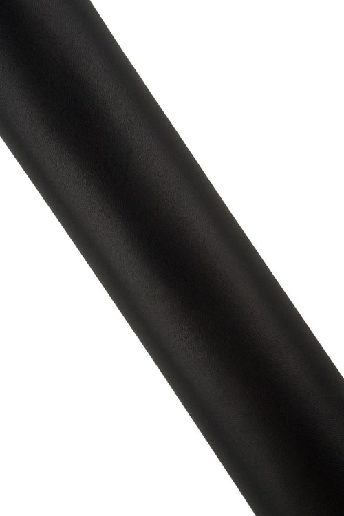 Black NAPPA sheepskin, semi glossy super SOFT leather skin, lambskin for garments, shoes, bags 0.8 - 1.0 mm B19361-TB La Garzarara