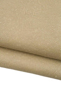 Beige RAY printed leather hide, EMBOSSED matt cowhide, standard temper, 1.2 - 1.3 mm B19347-ST La Garzarara