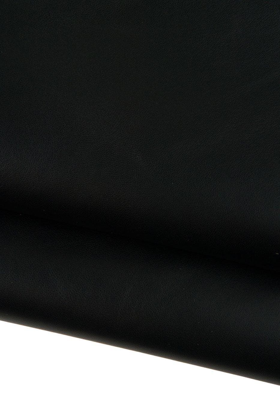 Genuine black NAPPA, SMOOTH matt lambskins, soft, fluffy sheepskin 0.8 - 1.0 mm for crafters B19356-TB La Garzarara