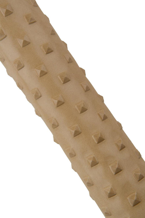 Beige EMBOSSED leather skin, soft matt goatskin, RELIEF printed hide, 0.5 - 0.7 mm B19383-ST La Garzarara