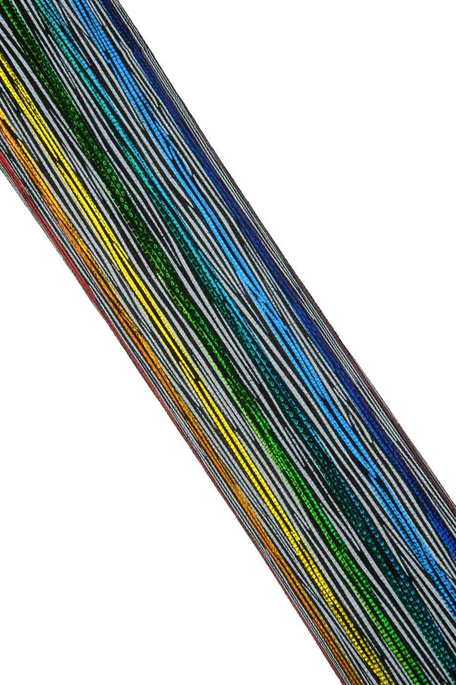 MULTICOLOR STRIPED leather skin, colorful rainbow printed goatskin, soft sparkle hide for diy creations B19385-MT(st) La Garzarara