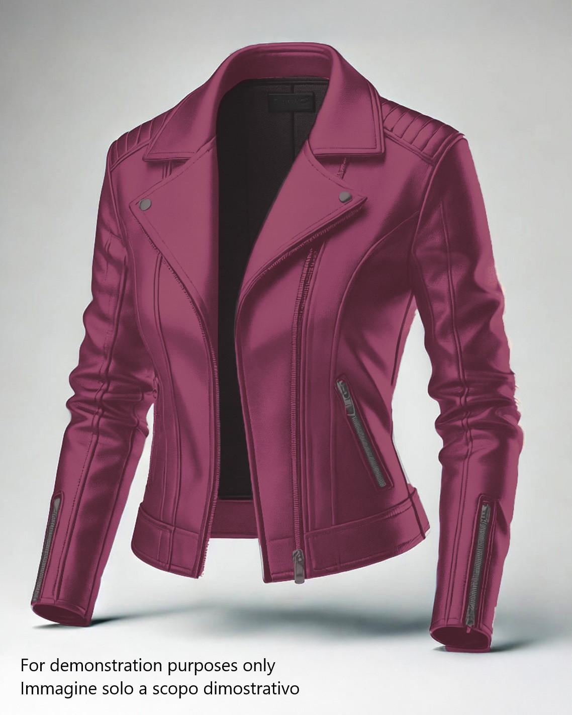Purple SMOOTH leather skin for garments and diy projects, soft SHEEPSKIN, lambskin 0.6 - 0.8 mm B17594-TU La Garzarara