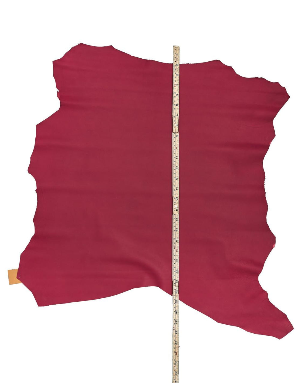 Red THIN leather skin, SMOOTH soft sheepskin nappa for garments, matt lambskin hide B17611-TU La Garzarara