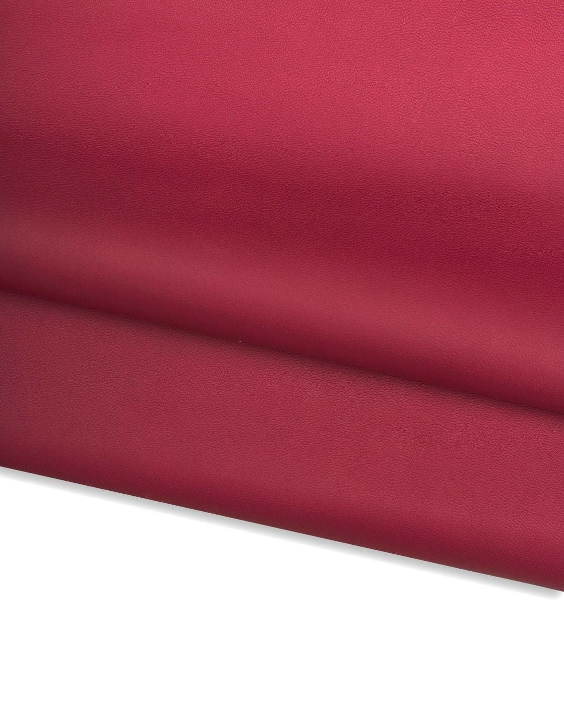 Red THIN leather skin, SMOOTH soft sheepskin nappa for garments, matt lambskin hide B17611-TU La Garzarara