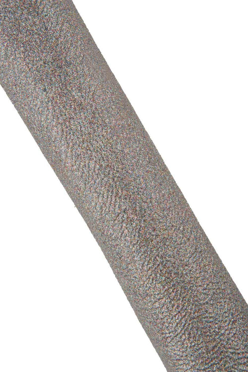 Beige leather skin with multicolor GLITTER, SPARKLE metallic wrinkled goatskin, bright soft material for hobbyists B19415-MT La Garzarara