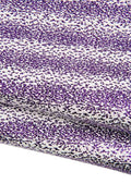 Purple - white metallic reptile textured leather skin, bright soft snake printed thin goatskin, ideal for hobbyists b19472-mt(st)
