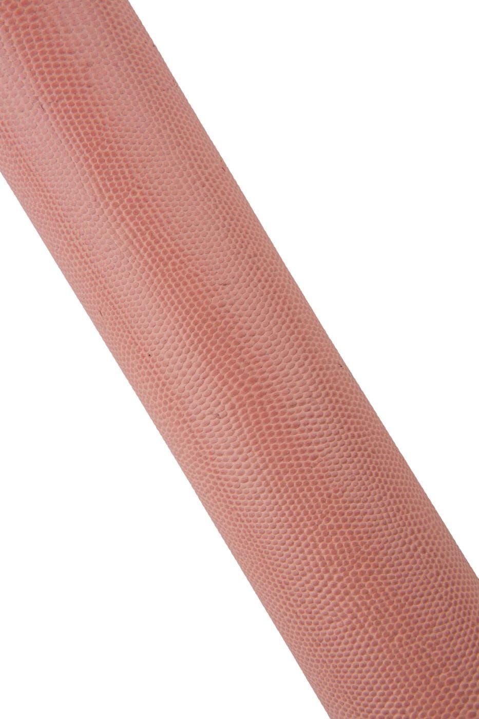 Pink LIZARD leather hide, semi glossy EMBOSSED cowhide, animal printed calfskin, standard temper, 0.9 - 1.1 mm B19338-ST La Garzarara