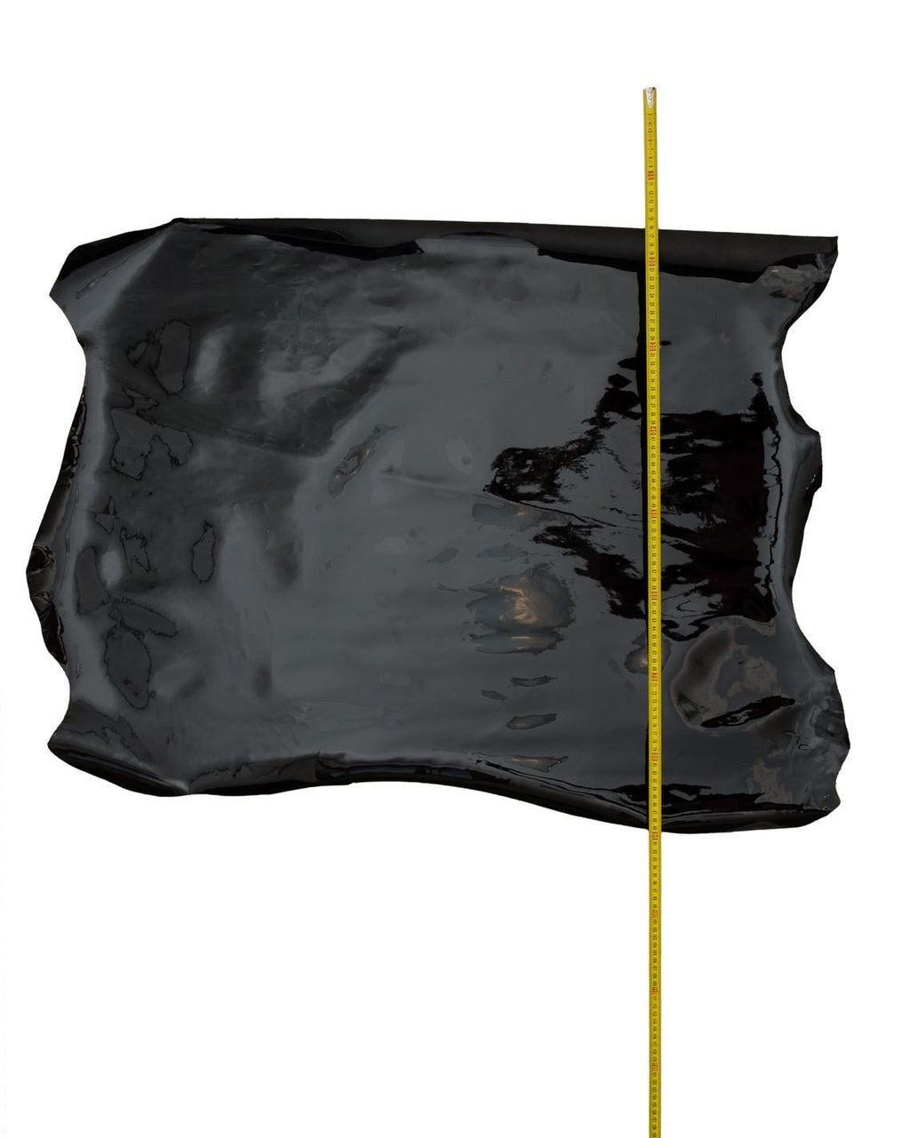 BLACK PATENT leather skin, smooth glossy goatskin, classic patent skin, 0.5 - 0.7 mm B18778-TB La Garzarara
