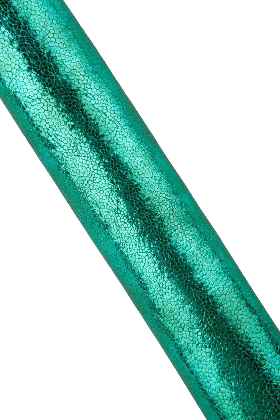 Turquoise METALLIC RAY printed leather skin, aquamarine soft bright goatskin, sparkle animal textured hide for hobbyists B19480-MT(st)