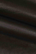 Black SMOOTH leather hide, semi glossy SOFT calfskin, classic genuine cowhide for crafting B19866-TB La Garzarara