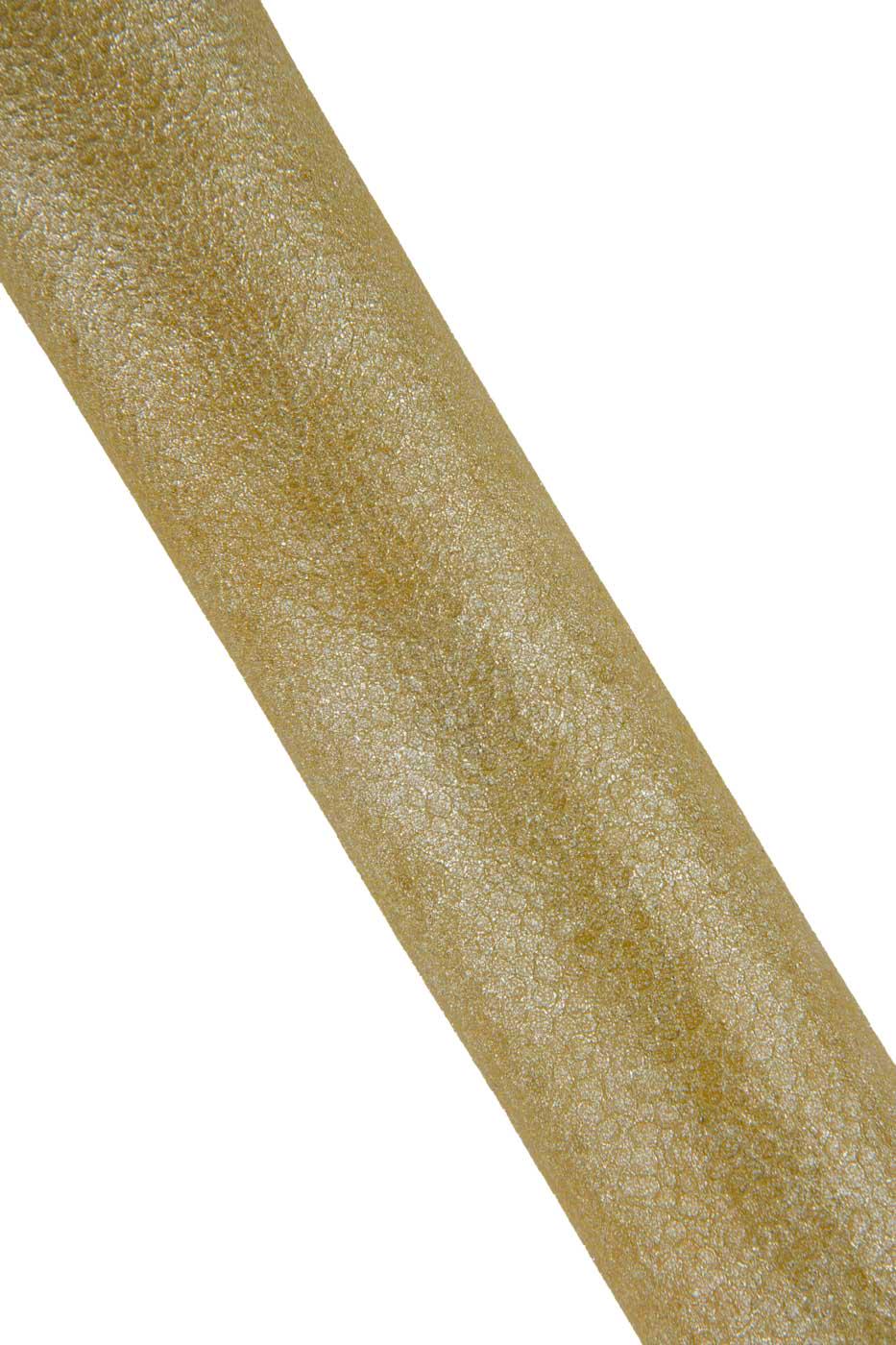 Set of 3 gold / platinum RAY printed goatskin, soft BRIGHT glittered textured leather skin for hobbyists B19459-MT(st) La Garzarara
