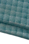 Pack of 2 IRIDESCENT metallic GEOMETRICAL printed goatskins, soft bright textured suede leather skins for crafters B19463-MT(st) LaGarzarara