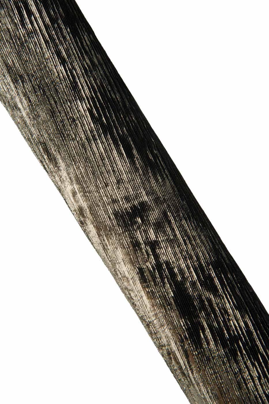 METALLIC printed leather skin, platinum - black DISTRESSED goatskin, soft aged material for hobbyists B19352-VT La Garzarara