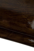 Brown PATENT leather skin, soft shaded goatskins, GLOSSY smooth material for hobbyists B19348-ST La Garzarara