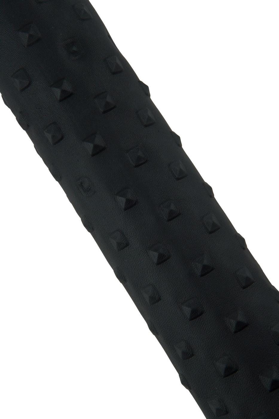 Black EMBOSSED leather skin, soft matt goatskin, RELIEF printed hide, 0.7 - 0.9 mm B19373-ST La Garzarara