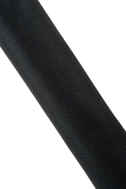 Black PEBBLE GRAIN printed leather skin, soft matt sporty lambskin, genuine Italian sheepskin for crafting B19451-TB La Garzarara