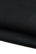 Black PEBBLE GRAIN printed leather skin, soft matt sporty lambskin, genuine Italian sheepskin for crafting B19451-TB La Garzarara
