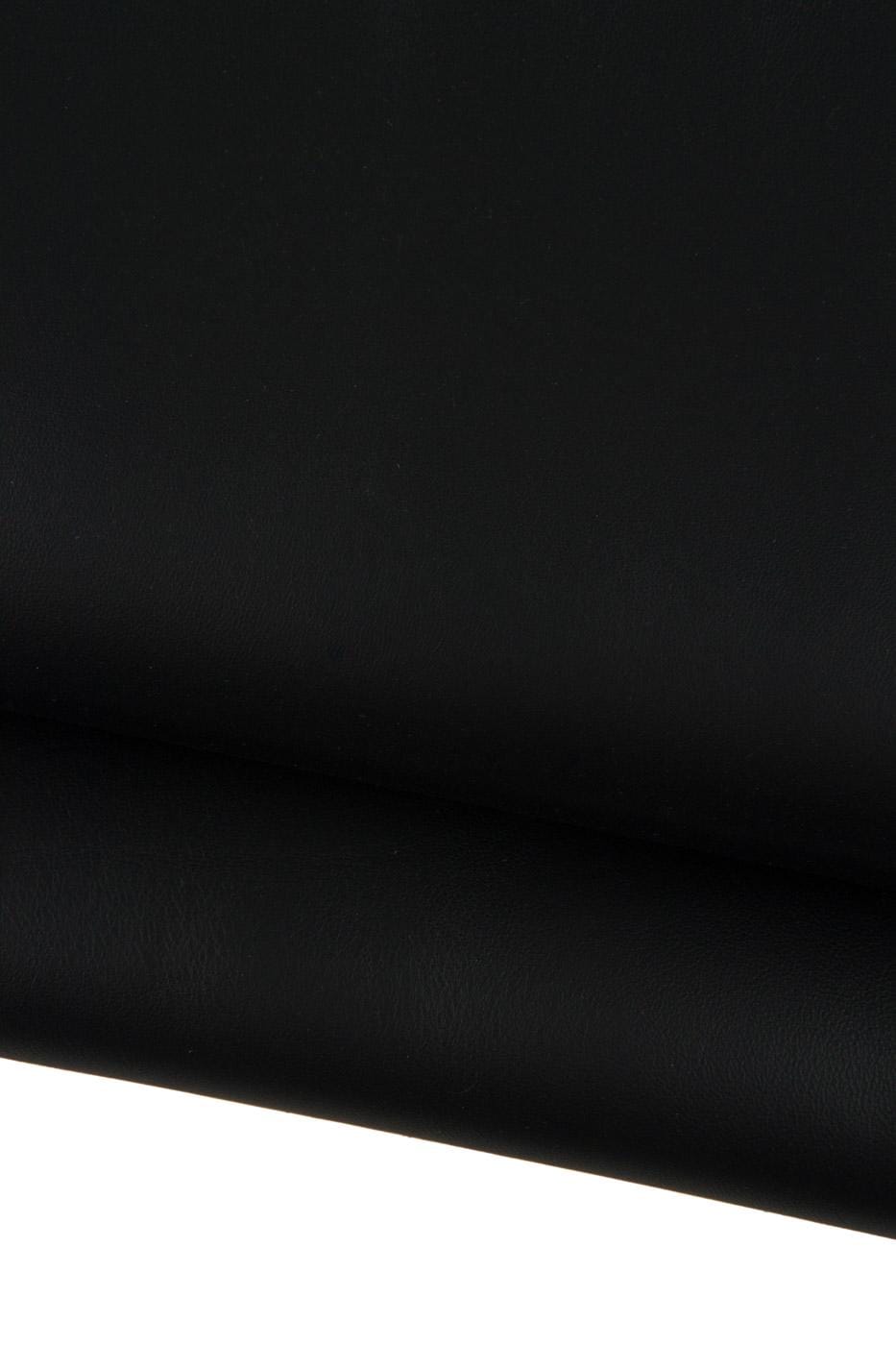 Genuine SMOOTH black NAPPA, soft matt lambskins, top quality sheepskin 0.7 - 0.9 mm for crafters B19362-TB La Garzarara