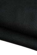 Black GRAINY leather skin, soft semi glossy sporty lambskin, TUMBLED soft sheepskin for crafting B19449-TB La Garzarara