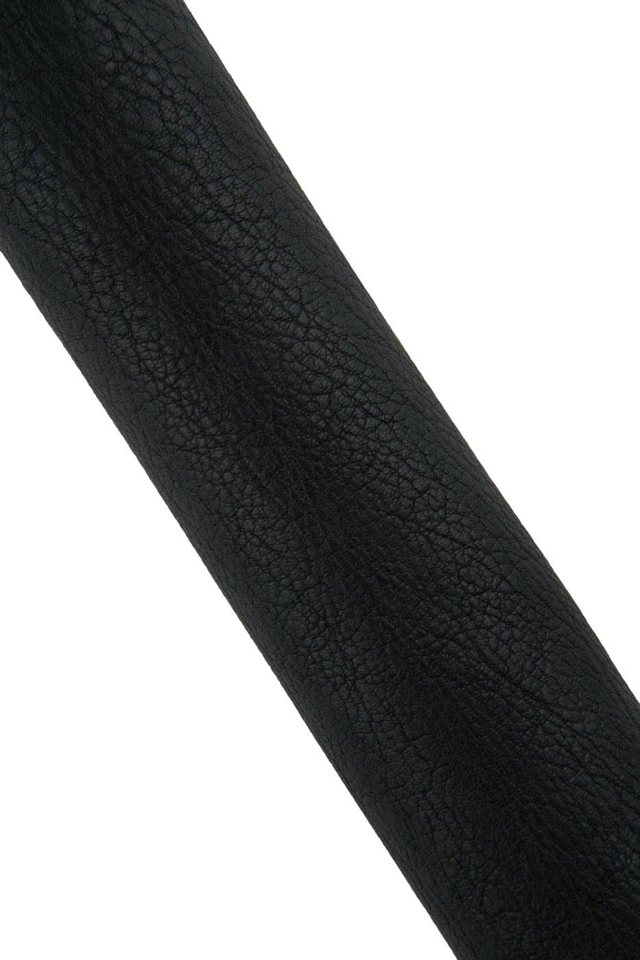 Black GRAINY leather skin, soft semi glossy sporty lambskin, TUMBLED soft sheepskin for crafting B19449-TB La Garzarara