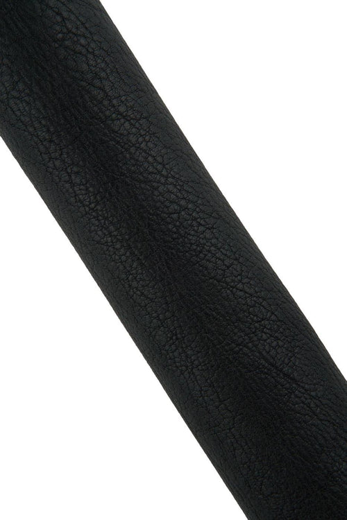 Black GRAINY leather skin, soft semi glossy sporty lambskin, TUMBLED soft sheepskin for crafting B19449-TB La Garzarara