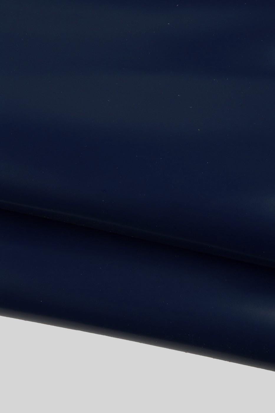 Blue BRUSH OFF leather skin, smooth soft goatskin, semi glossy flat material for hobbyists B19344-TU La Garzarara
