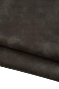 Grey LIZARD printed leather hide, dove REPTILE embossed cowhide, soft semi-glossy calfskin for crafters B19339-ST La Garzarara