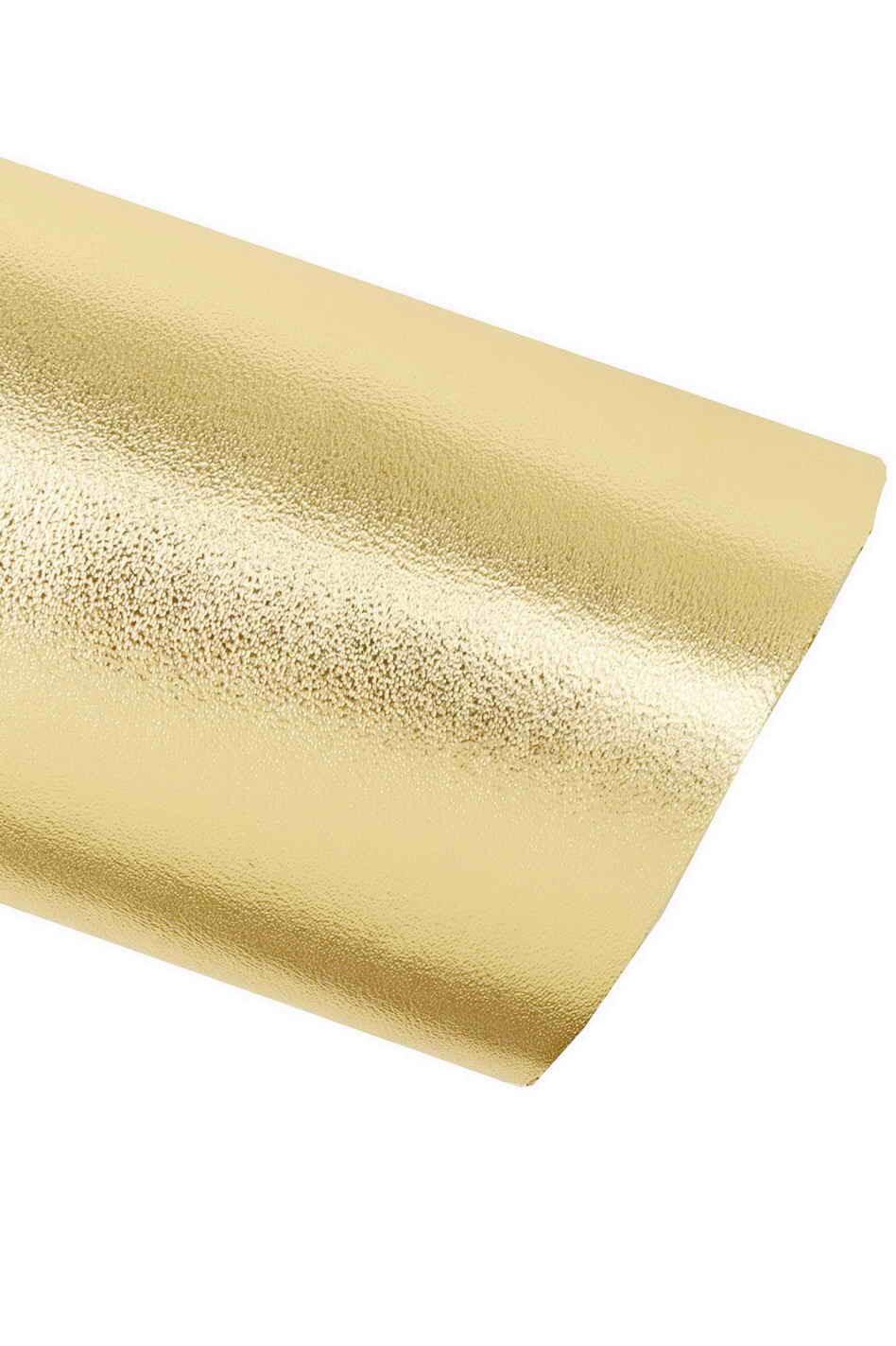 Pale gold METALLIC leather skin, SMOOTH soft sparkle goatskin, bright material, 0.7 - 0.8 mm, ideal for dyi projects B19869-MT La Garzarara