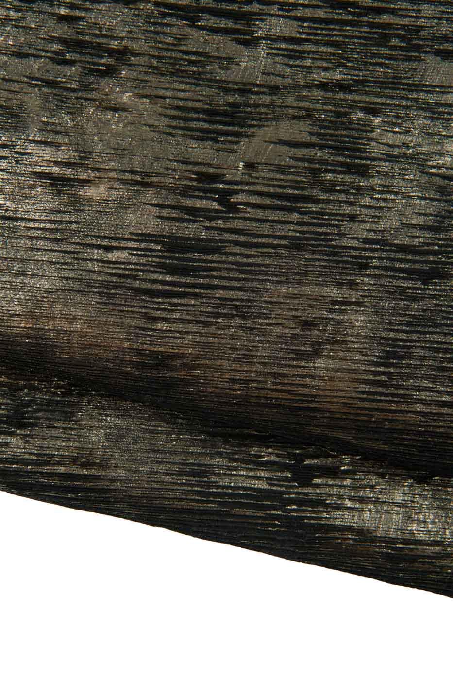 METALLIC printed leather skin, platinum - black DISTRESSED goatskin, soft aged material for hobbyists B19352-VT La Garzarara