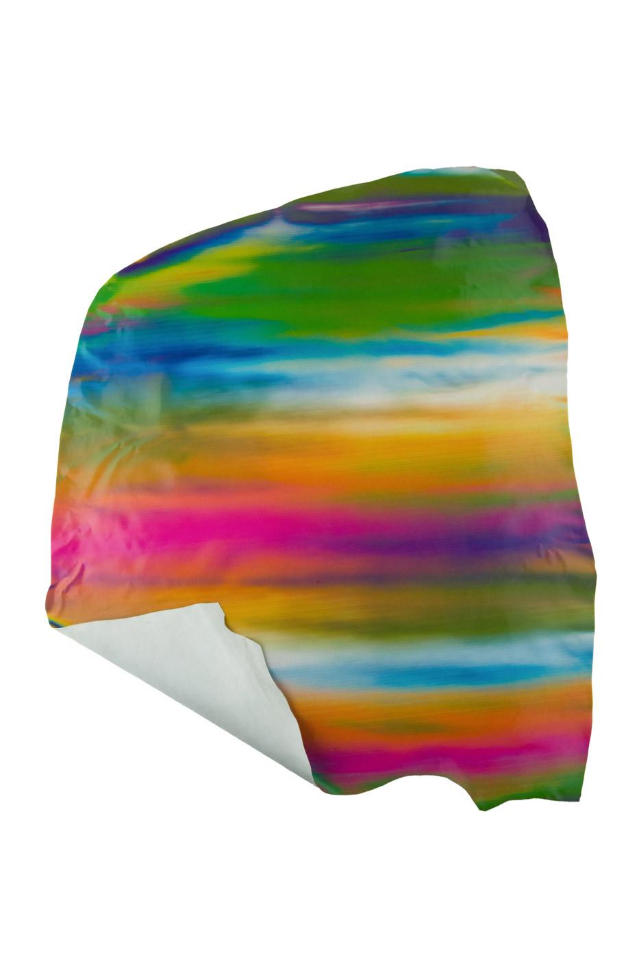 MULTICOLOR IRIDESCENT leather skin, colorful rainbow printed goatskin, bright soft hie for diy projects B19129-MT(st) La Garzarara