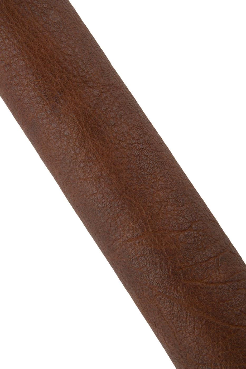 Brown VEGETABLE tanned leather skin - distressed mahogany sheepskins - GRAINY soft washed lambskin for crafters B19456-VT La Garzarara