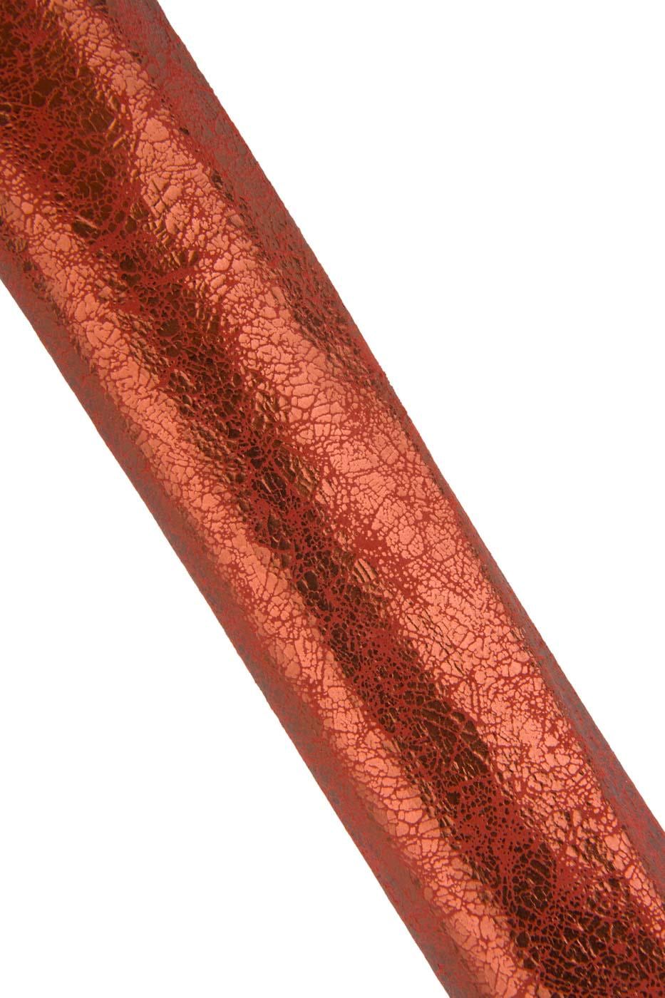 Bundle of 3 red - burgundy METALLIC leather skins, glossy CRACKLE textured goatskins, soft sparkle materials B19483-MT(st) La Gararara