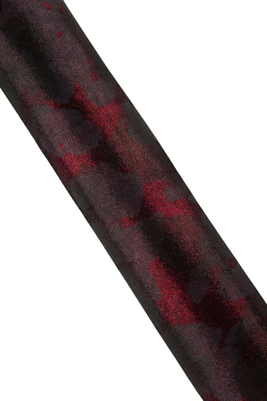 Burgundy - red CAMOUFLAGE printed leather skin, METALLIC textured soft goatskin for diy projects B19438-MT(st)