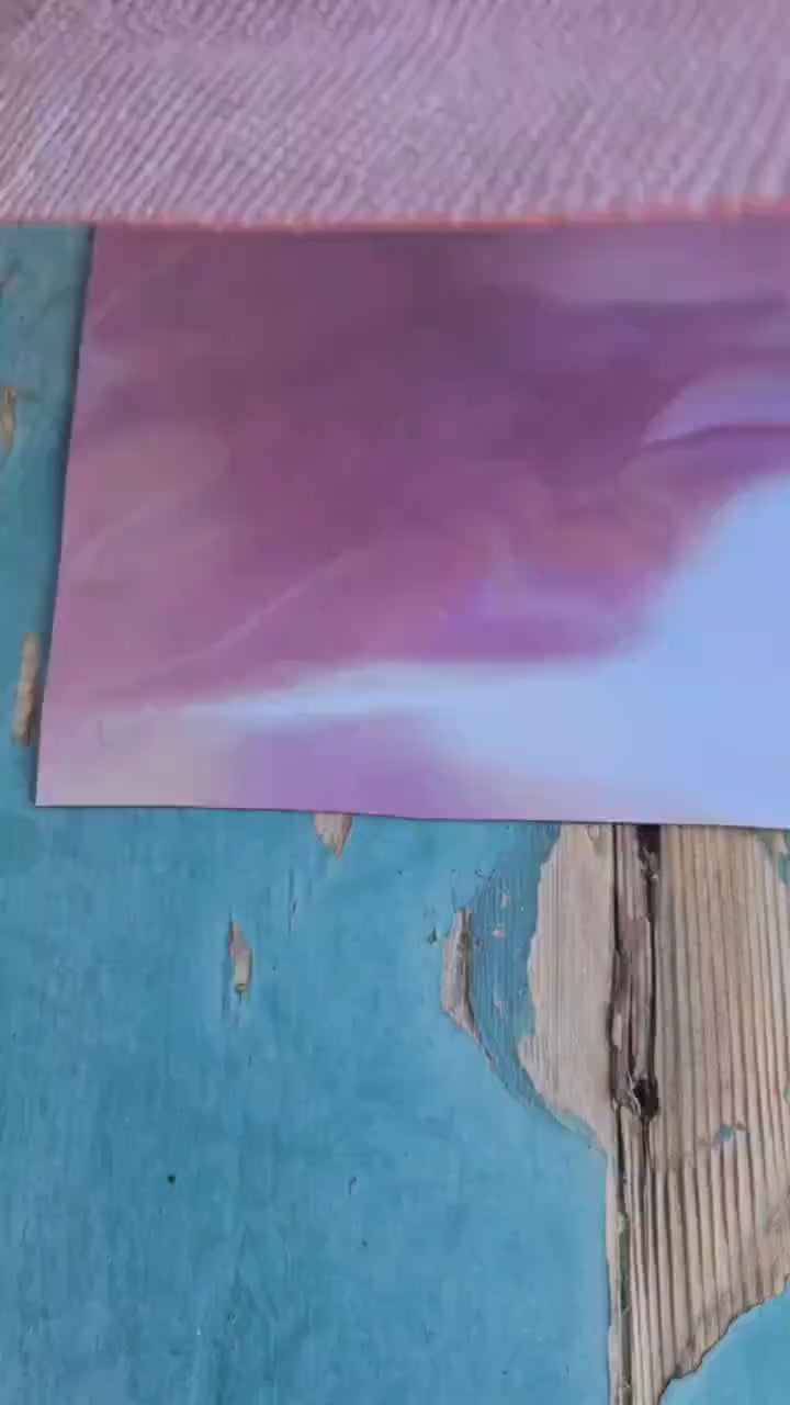 Lilac and Violet Leather Scraps, 5 Selected Iridescent Pieces, Lavender Shimmer and Holographic Finish for Jewelry RT335 La Garzarara