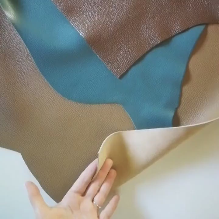 Tan camel calf cowhide leather hide skin, soft brown grain leather for bags wallets and crafts B12770-VT La Garzarara